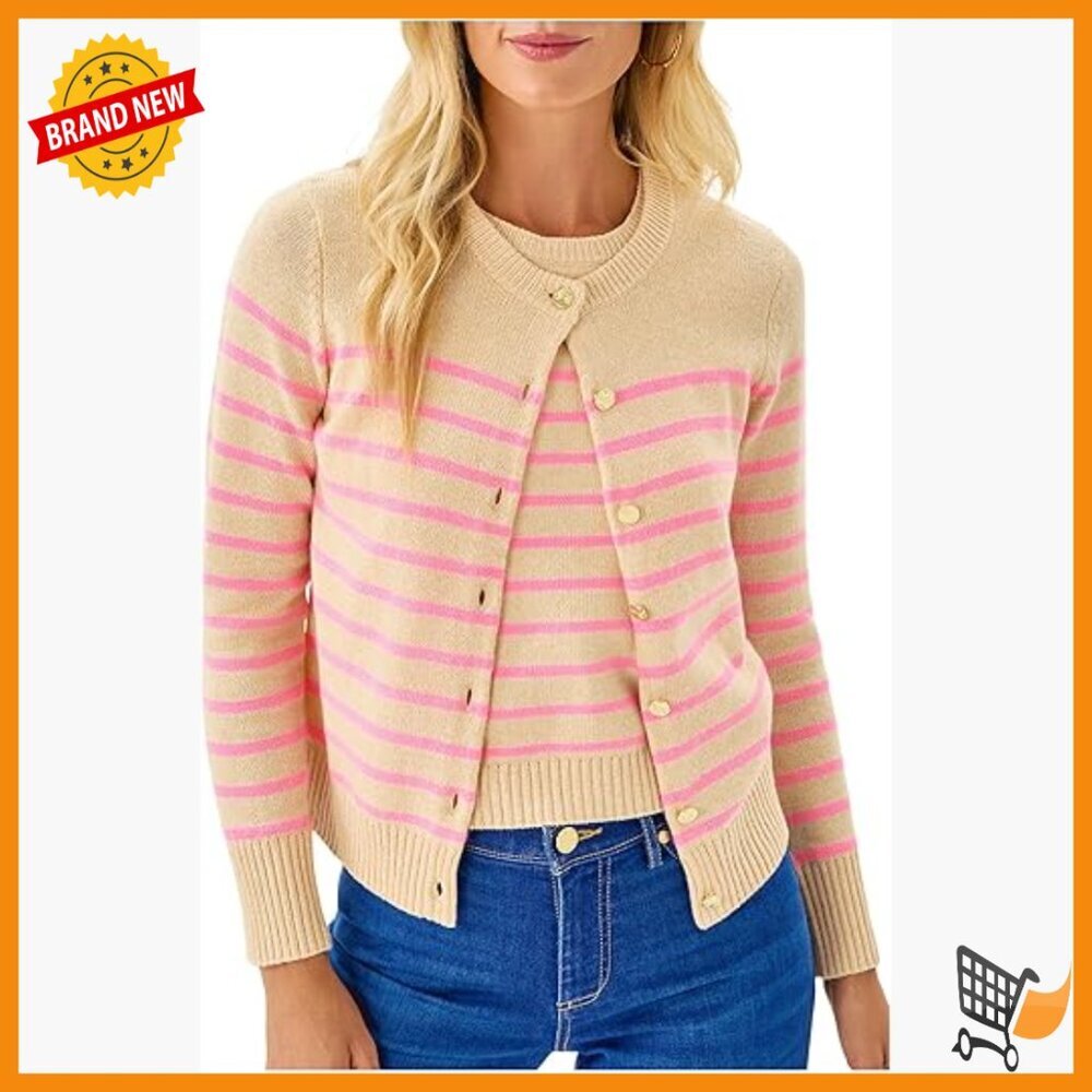 Cotton Blend Cardigan Set with Shell, Regular Fit, Hand Wash
